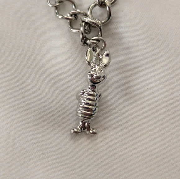 DISNEY Winnie The Pooh & Friends Silver Tone Charm Bracelet 7.25" - Picture 5 of 15